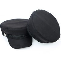 Gorra de pintor ajustable de algodón 100% para invierno, estilo japonés/coreano, boina octogonal, sombrero de ala ancha estilo marinero de copa plana