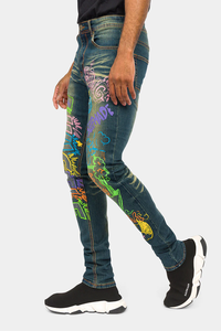 Nuovo Design di alta qualità con stampa Graffiti <span class=keywords><strong>Jeans</strong></span> in Denim a <span class=keywords><strong>vita</strong></span> <span class=keywords><strong>bassa</strong></span> pantaloni <span class=keywords><strong>Jeans</strong></span> personalizzati da strada <span class=keywords><strong>Jeans</strong></span> Vintage sbiaditi da <span class=keywords><strong>uomo</strong></span> - Product Image 6