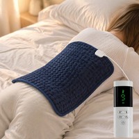 Coussin chauffant électrique en flanelle 30*60cm 110V/220V avec housse lavable 9 réglages de chaleur pour la maison, le bureau OEM/ODM