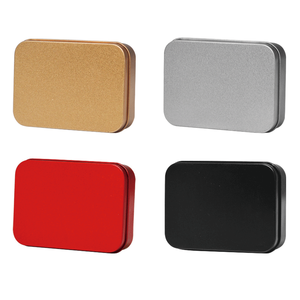 Hộp thiếc hình chữ nhật đựng mỹ phẩm, trang trí móng tay, màu đen, thân thiện với môi trường, bán chạy năm 2024, có thể tái sử dụng - Product Image 3