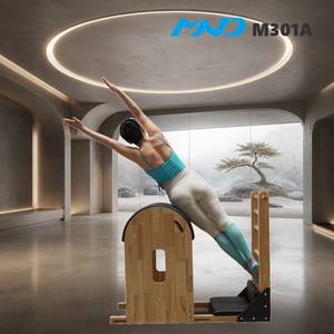 อุปกรณ์ออกกำลังกายแบบพิลาทิส บาร์เรลไม้ยางพารา ยี่ห้อ Dealer รุ่น MND Fitness Studio อุปกรณ์ฝึกซ้อมสำหรับสตูดิโอพิลาทิสอเนกประสงค์ - Product Image 1