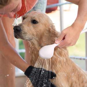 Animaux Chiens Pommeau De Douche Arroseur 1.3 Mètres En Plastique Shampooing Tuyau Push-Fit Pet Douche <span class=keywords><strong>Spray</strong></span> - Product Image 6
