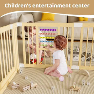 Corralito de Seguridad Grande de Color Blanco para Bebés y Niños Pequeños, Área de Juegos Infantil, Corralito Suave para Bebés, Corralito Retráctil - Product Image 4