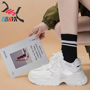 Zapatillas Deportivas Planas Transpirables con Cordones de Malla para Mujer, Estilo Casual y Robusto - Product Image 5
