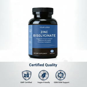 OEM/ODM Zink Bisglycinaat <span class=keywords><strong>Capsules</strong></span> - Aangepaste Private Label Volwassenen Energie Supplement 60 <span class=keywords><strong>Capsules</strong></span>/Fles 2 <span class=keywords><strong>Capsules</strong></span> Per Verpakking - Product Image 4