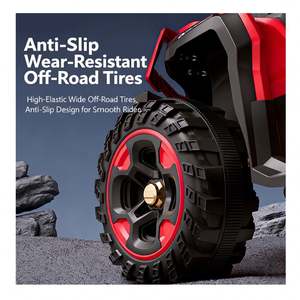 Sistema de Música Bluetooth con Botón de Encendido, Acceso USB MP3, Motor Dual 550, 12V7Ah, Largo Alcance, Auto de Juguete Rojo para Niños - Product Image 4