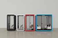 Cadre en métal de kiosque insonorisé de conteneur modulaire d'alliage d'aluminium moderne de haute qualité pour le bureau d'appartement de bureau à domicile d'hôtel