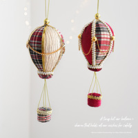 Nouvelles décorations de Noël en mousse à suspendre, style champignon, pomme de pin, montgolfière, gants, tambour, pour une ambiance festive