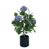 Plante artificielle de 90 cm, fleurs d'hortensias réalistes, fausses fleurs, bonsaï pour la décoration intérieure et extérieure