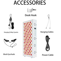 Panneau de luminothérapie portable Junneeled 500W à lumière rouge avec support pour usage domestique, pour le bien-être des personnes