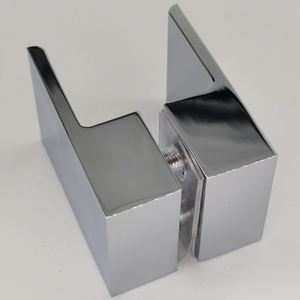 Kenop tarik jari persegi kuningan to Back-to-Back dipoles krom pintu kaca Pancuran buatan Tiongkok - Product Image 3