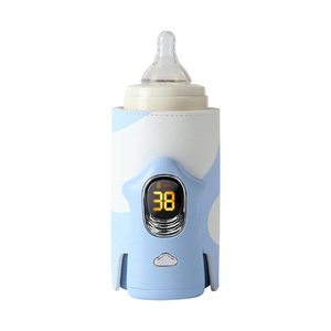 Nueva funda aislante para biberones con temperatura constante, calentador de leche portátil para automóvil, calentador de leche caliente para exteriores, calentador de leche caliente inalámbrico - Product Image 6