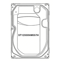 Nouveau disque dur 12 To ST12000NM007H 3,5 pouces SATA 6 Gb/s 7200 tr/min pour serveur d'entreprise haut de gamme de classe entreprise