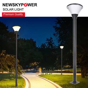 Lampadaire Solaire d'Extérieur à <span class=keywords><strong>Prix</strong></span> Usine pour Projets, Résistant aux Intempéries, Montage Facile sur Poteau, Sans Câblage Requis pour Plazas et Entrées - Product Image 2