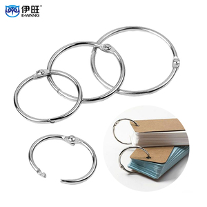 School Supply Wholesale Colorful Stainless Steel Loose Leaf <b>Rings</b> for Homework Binding Phonics Cards Study Aids - Product Image 1