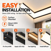 Moulures de plafond en aluminium faciles à installer, recyclables et ignifuges pour la décoration résidentielle, distributeur OEM, vente en gros