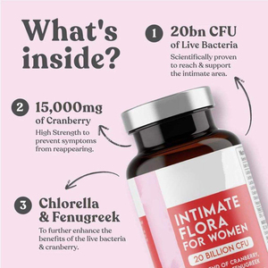 TK Amazon Best-seller transfrontalier : Probiotique féminin 60 capsules à la canneberge et chlorelle pour la flore intime et l'amélioration de la densité osseuse - Product Image 3