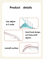 Ensemble de cintres en plastique pliables pour enfants, à largeur d'épaule réglable, avec motif enfantin, pour salon, armoire et salle de bain