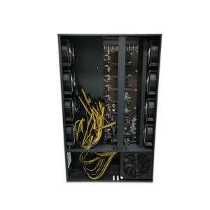 8 GPU Metal Case <b>Computer</b> Frame Rack Kit With Fully-Loaded Motherboard PSU & <b>Fans</b>-ATX Style Stocked Product Atx Psu - Product Image 5