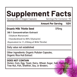 Kapsul susu WanAnlisy untuk dukungan antioksidan, detoksifikasi, 90 porsi kapsul - Product Image 5