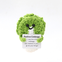 Poupées et jouets en peluche à énergie positive, tissés à la main, en forme de légumes, tricotés et au crochet