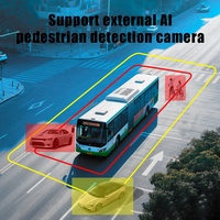 Système de caméra de recul pour camion lourd avec enregistreur DVR 5 canaux MDVR 1080P AHD, moniteur, ADAS, DMS, BSD, 4G, GPS, Wifi