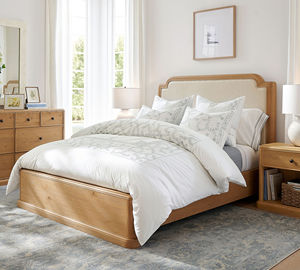 <span class=keywords><strong>Lit</strong></span> rembourré minimaliste français moderne en bois <span class=keywords><strong>de</strong></span> chêne massif, taille Queen ou King, avec tête <span class=keywords><strong>de</strong></span> <span class=keywords><strong>lit</strong></span> élégante et rembourrée, pour mobilier <span class=keywords><strong>de</strong></span> chambre principale - Product Image 4