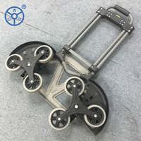 Chariot pliable multifonctionnel robuste à 3 roues pour monter les escaliers, chariots à six roues