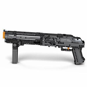 Zhen Brick Technology - Modello di Blocchi da Costruzione Elettronici in Plastica, Lanciatore di Razzi Lanciabile, Fucile di Precisione <span class=keywords><strong>Desert</strong></span> <span class=keywords><strong>Eagle</strong></span> Assemblabile per Bambini - Product Image 5