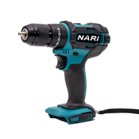 Perceuse électrique classique pour batterie Makita avec moteur sans balais Mandrin en métal de 13mm avec fonction d'impact Jeu de tournevis pour perceuse électrique
