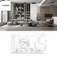 Diseño de Interiores de Lujo para Oficinas en el Hogar para Proyectos Residenciales