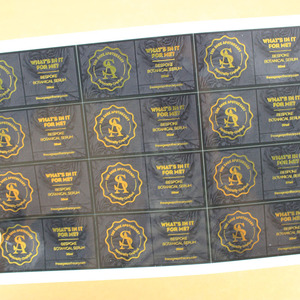 Autocollant d'autocollants décoratifs en vinyle d'étiquette ronde d'impression adhésive de n'importe quel texte <span class=keywords><strong>image</strong></span> personnalisée - Product Image 2