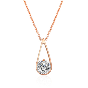 Collana <span class=keywords><strong>Tennis</strong></span> con Moissanite Rotonda da 6,0 mm, Colore D, Purezza VVS1, Gioiello Raffinato per Donne - Product Image 3