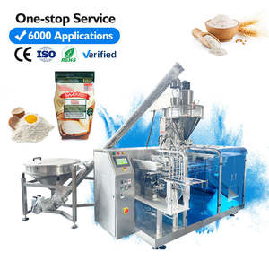 Machine d'emballage multifonctionnelle verticale pour sachets à fermeture éclair, idéale pour le remplissage et le scellage de poudres alimentaires sèches avec bouchon en plastique - Product Image 1