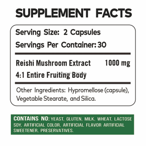 Extrait de Reishi Biologique OEM, Poudre d'Extrait de Champignon, Complément Alimentaire en Capsules, Soutien Immunitaire, 60 Comprimés - Product Image 4