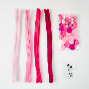 ชุดของเล่น DIY ตุ๊กตาเจ้าหญิง สีชมพูไล่เฉด พร้อมที่ร้อยไหมพรม ปอมปอม ตาตุ๊กตา ชุดงานฝีมือสำหรับเด็ก ตุ๊กตายูนิคอร์น - Product Image 4