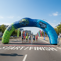 Arche gonflable géante 360° pour événements avec impression couleur, arche gonflable personnalisée avec logo pour la décoration de sports et de festivals