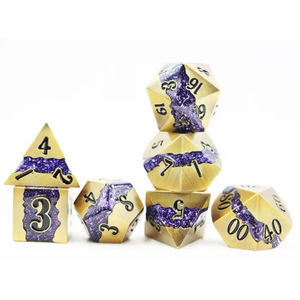 Hete Verkoop Aangepaste Rpg Dnd Metalen Scherpe Rand Bewegende Drakenoog Dobbelstenen - Product Image 2