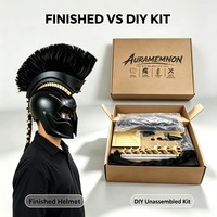 Casque Spartan Agamemnon unisexe pour adultes, à faire soi-même, en matériau EVA - un accessoire de jeu de rôle de la Grèce antique