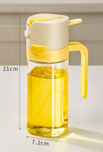 Многофункциональный распылитель для масла и мерный дозатор 2-в-1 в европейском стиле, 530 мл, для оливкового масла, для кухни, пищевой, герметичный - Product Image 3