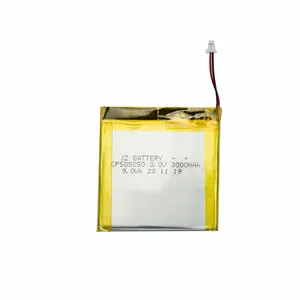 नरम पैकिंग CP505050 3.0v 3000mah पतली लिथियम मैंगनीज बैटरी