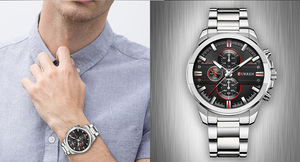 Orologi al Quarzo di Lusso da Uomo CURREN 8274 Nuovi Orologi da Polso Business in Acciaio Completo Casual Impermeabili con Movimento Ronda - Product Image 5