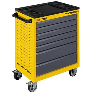 Gabinete de herramientas móvil Kraftwerk BT700 AMARILLO 60/40 7 cajones - Product Image 1