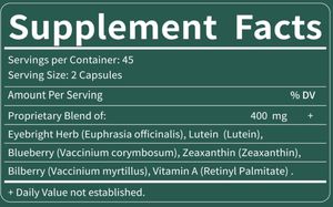 Capsules de santé oculaire pour adultes avec supplément aux herbes pour la fatigue oculaire et la sécheresse oculaire pas pour les femmes enceintes - Product Image 2