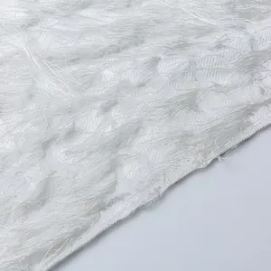 Заводская поставка, оптовая продажа, TDR53N-L Новое поступление, замечательный дизайн с кисточками, парчовая ткань из белого полиэстера, плетеная жаккардовая ткань