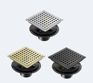 High Quality Square Shower <strong>Drain</strong> with Flange and Quadrato Pattern Kit Tile <strong>Insert</strong> <strong>Invisible</strong> Shower <strong>Floor</strong> <strong>Drain</strong> - Product Image 1