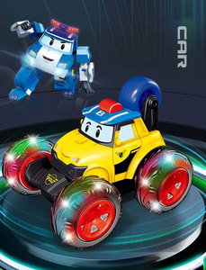 Rompecabezas de acrobacias rodantes al por mayor, coches de <span class=keywords><strong>control</strong></span> remoto, juguetes educativos para niños y niñas, sonido eléctrico, efectos de luz, incluye mando a distancia - Product Image 3