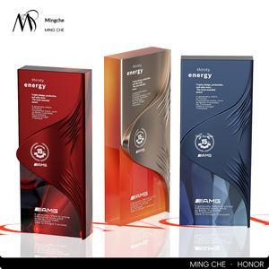 Trophée haut de gamme personnalisé en cristal et en métal pour les employés exceptionnels et créatifs, récompense d'honneur pour la réunion annuelle de l'entreprise, personnalisation - Product Image 3