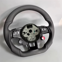 Volant de direction en cuir pleine fleur personnalisé, accessoires de voiture pour Volkswagen Golf 6 MK6 GTD GTI R Scirocco Polo