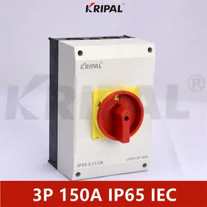 IEC-Standard IP65 4-poliger 50A-abschließbarer wasserdichter Trenn schalter